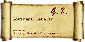 Gotthart Katalin névjegykártya